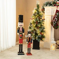 Glitzhome® 24" Wooden Christmas Soldier Nutcracker