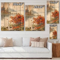 Designart - View Of The Lake In Autumn