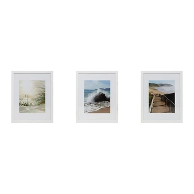 3 Pack White 8" x 10" Frame with Mat, Gallery™ by Studio Décor®