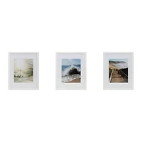 3 Pack White 8" x 10" Frame with Mat, Gallery™ by Studio Décor®