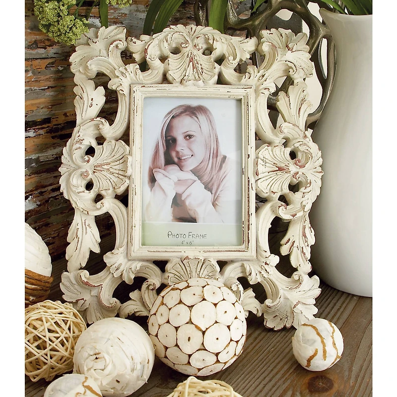 2 Pack White Polystone Traditional 9" x 11" Frames