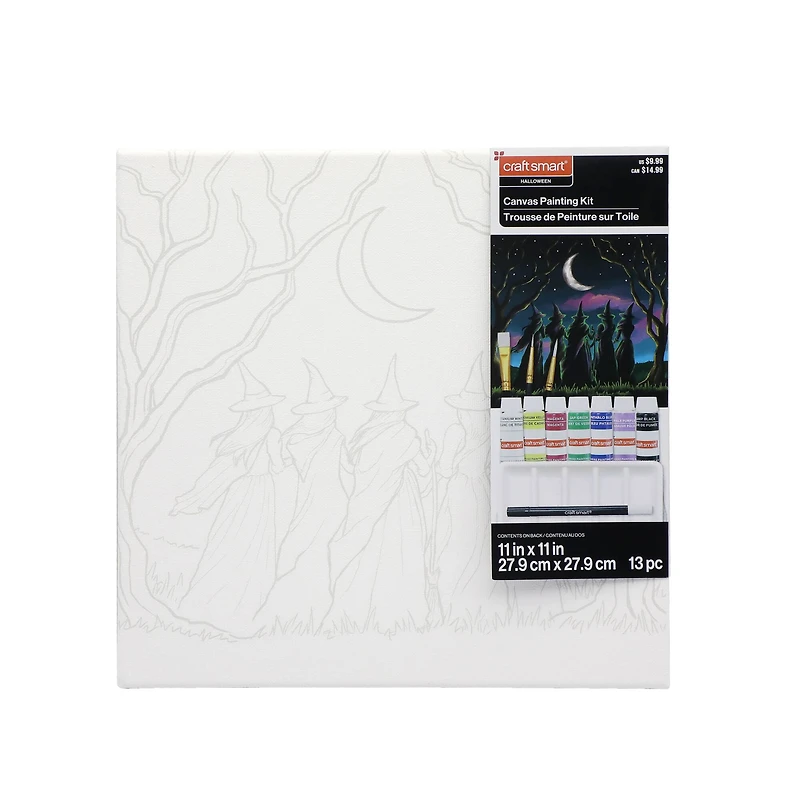 11" x 11" Witches Circle Canvas Painting Kit by Craft Smart®