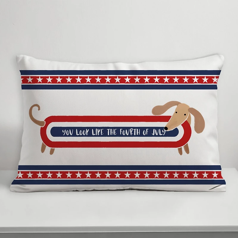 20" x 14" Like the Fourth of July Indoor Outdoor Pillow