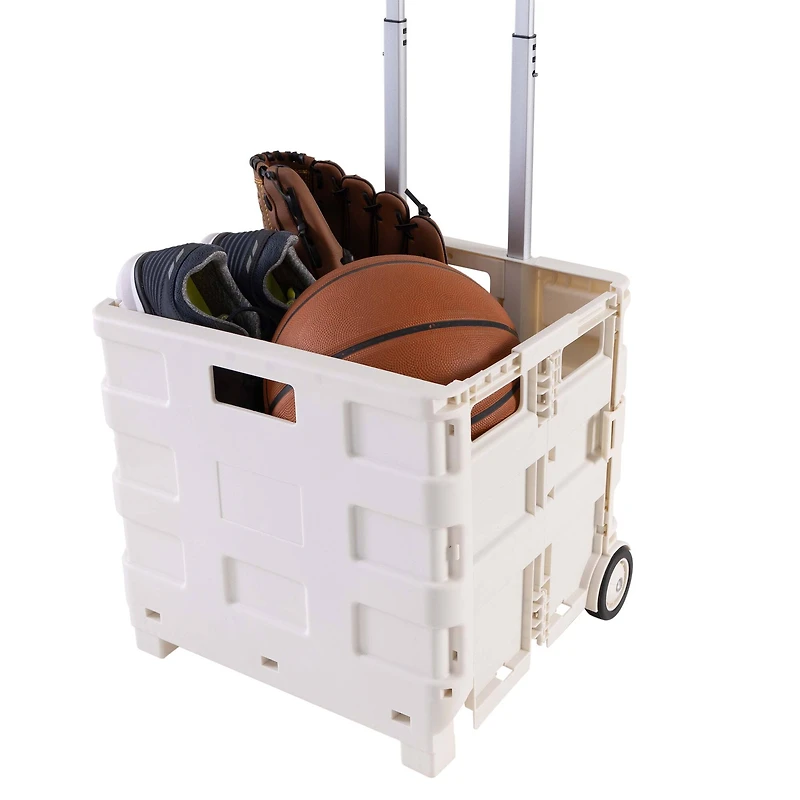 Simplify Tote & Go White Collapsible Utility Cart