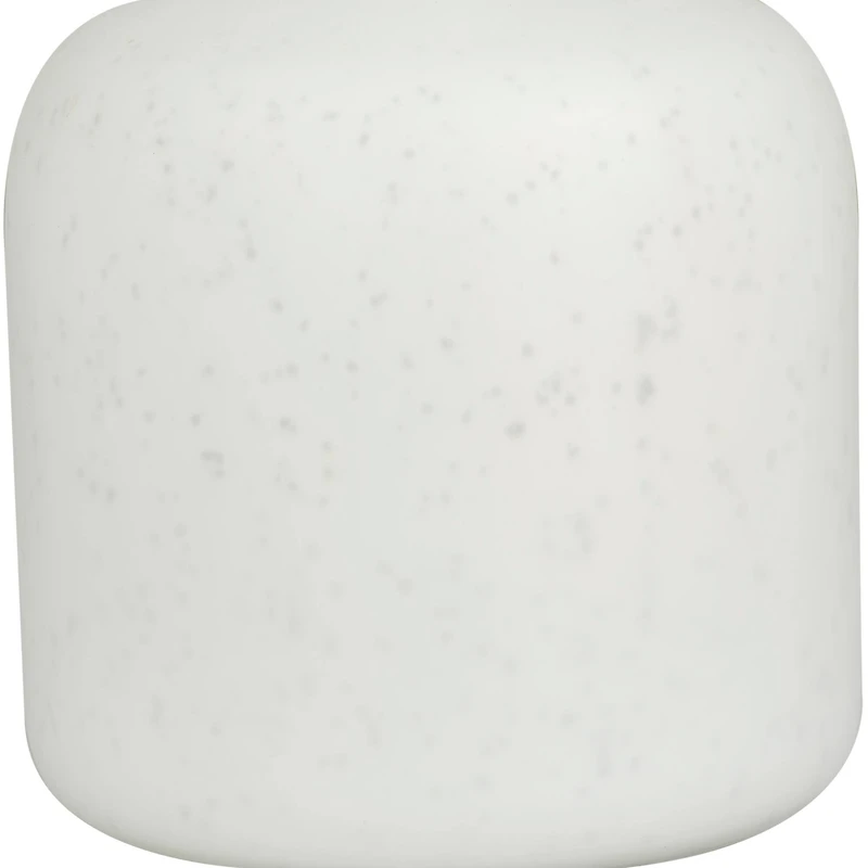 White Glass Glam Vase, 15" x 9" x 9"