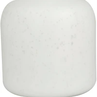 White Glass Glam Vase, 15" x 9" x 9"