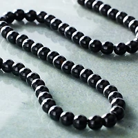 12 Pack:  Round Black Jasper Beads, 4mm by Bead Landing™