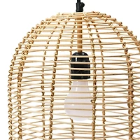 Hello Honey® Modern Boho Handwoven Rattan Pendant Light