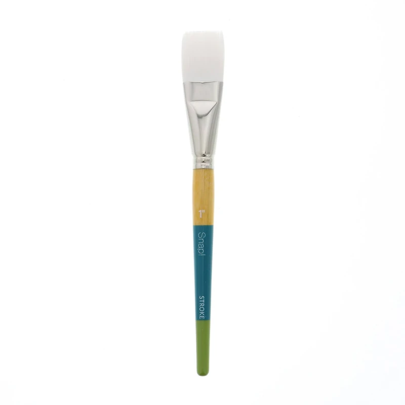 Princeton™ Snap!™ Series 9850 White Taklon Short Handle Stroke Brush