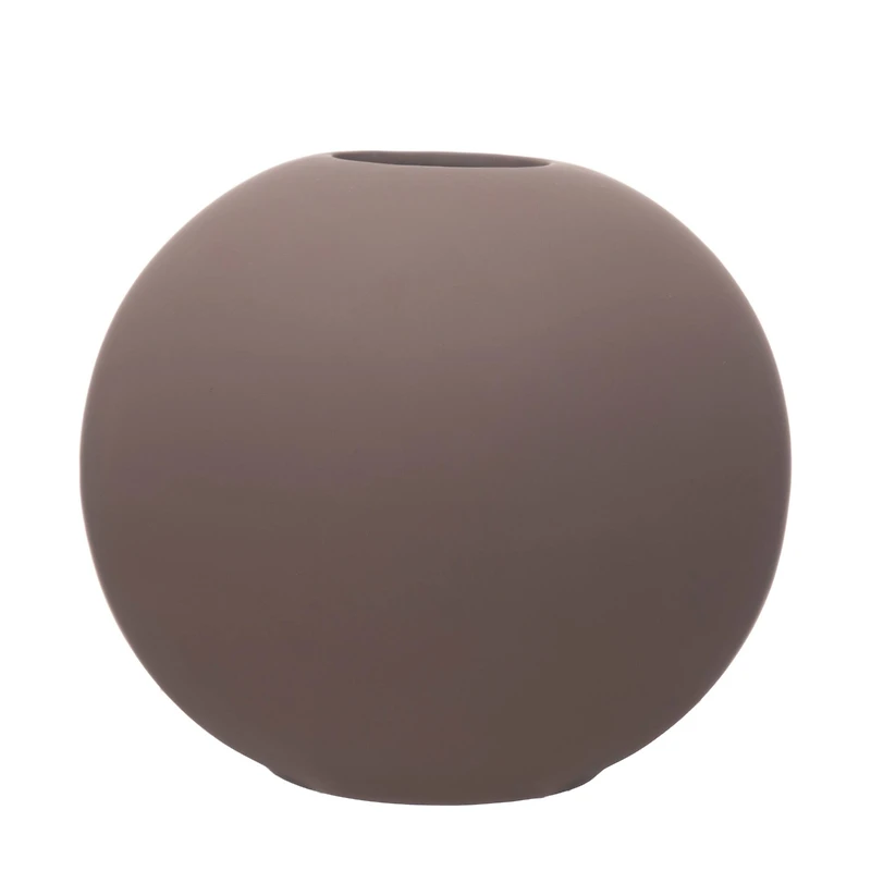 Hello Honey® 8.5" Matte Plum Latex Glaze Stoneware Vase