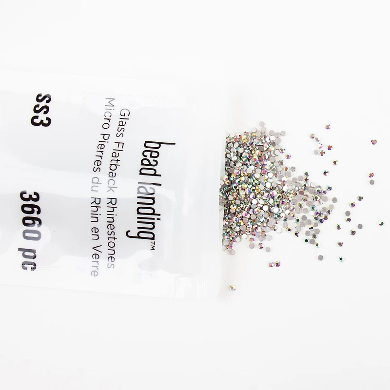 SS3 Glass Flatback Rhinestones by Bead Landing