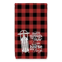 Open Sleigh Buffalo Print Tea Towels - Set of 2