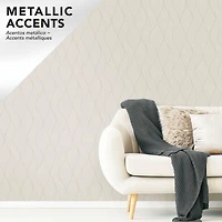 RoomMates Wave Ogee Peel & Stick Wallpaper