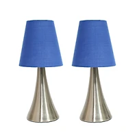 Simple Designs Valencia Mini Touch Table Lamp Set