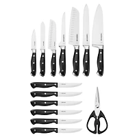 Farberware Edgekeeper Professional Black Cherry 15-Piece Block Set