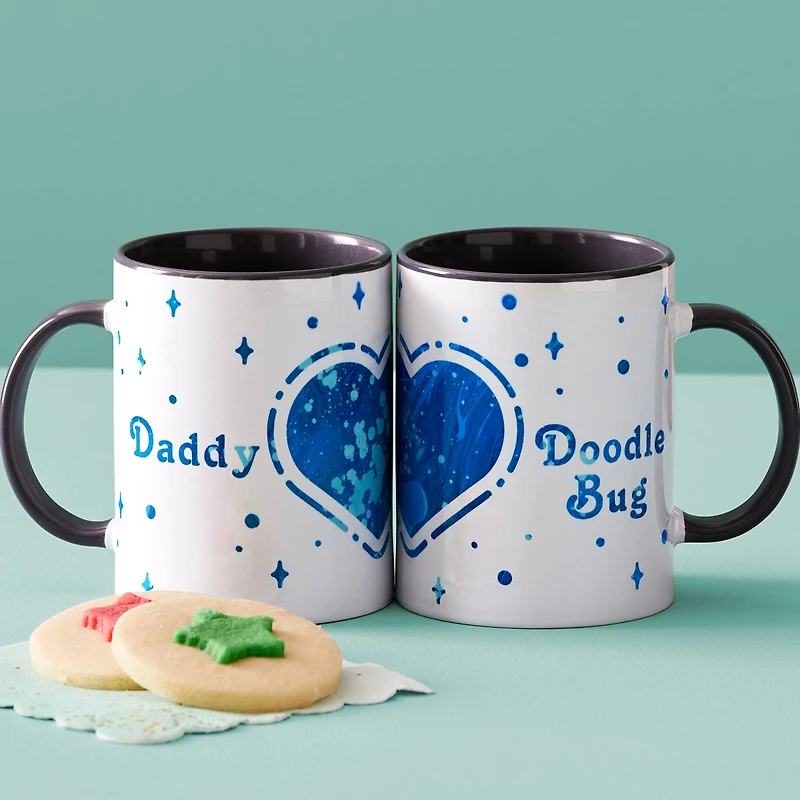 8 Pack: Cricut® 15oz. White & Gray Ceramic Mug Blank