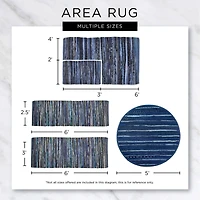 DII® Black With Natural Jute Stripes Hand-Loomed Rug, 2ft. x 3ft.