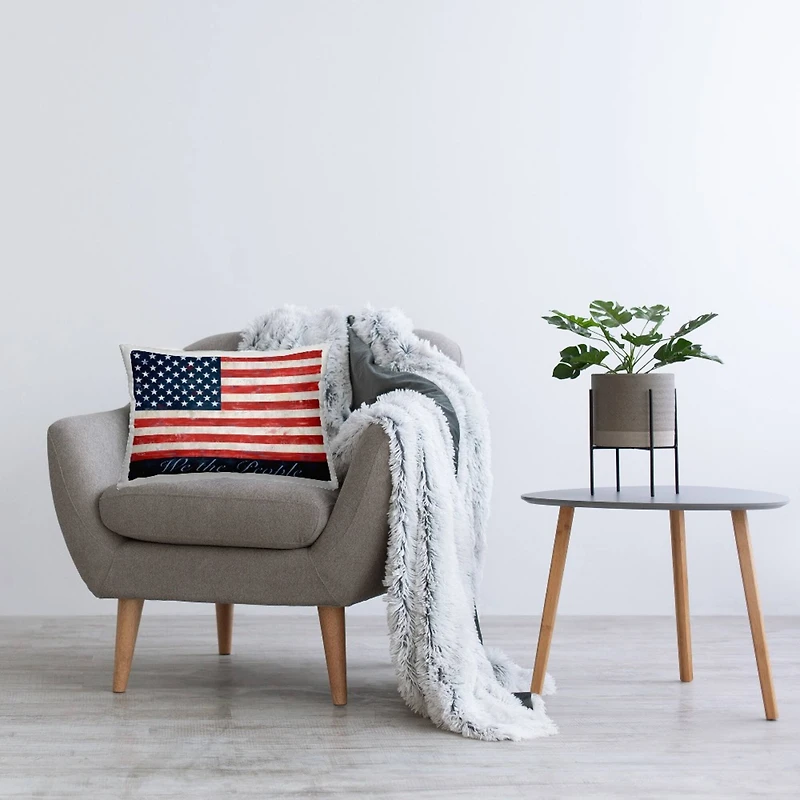 Stupell Industries We The People Flag Decorative Printed Throw Pillow