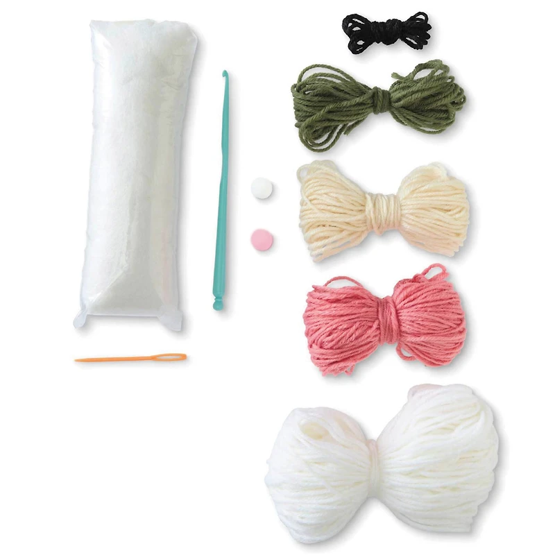 Intermediate Santa Mug Mocha Amigurumi Crochet Ornament Kit by Loops & Threads®