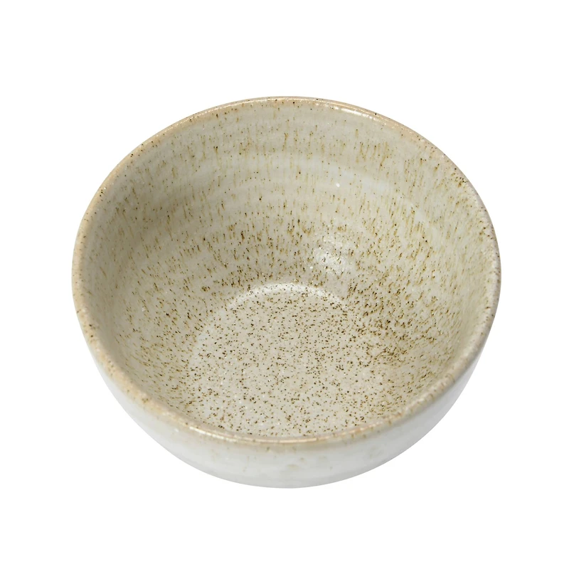 Hello Honey® White Reactive Glaze Stoneware Bowl