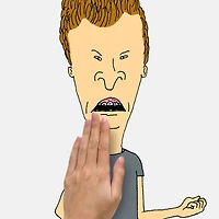 RoomMates Beavis and Butt-Head Peel & Stick Giant Wall Decals