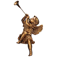Design Toscano 13.5" Trumpeting Angels of St. Peters Square Girl Statue
