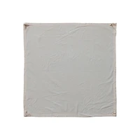 Hello Honey® 43.5" Natural Reclaimed Cotton Crocheted & Teakwood Teepee with Mat