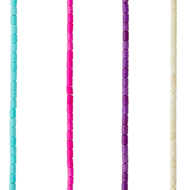 Bright Reconstituted Tube Beads, 5mm by Bead Landing™