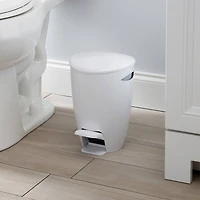 Bath Bliss White 5L Contour Step Pedal Waste Bin