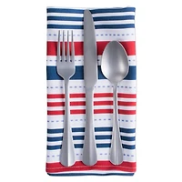 DII® Patriotic Stripe Outdoor Napkin, 6ct.