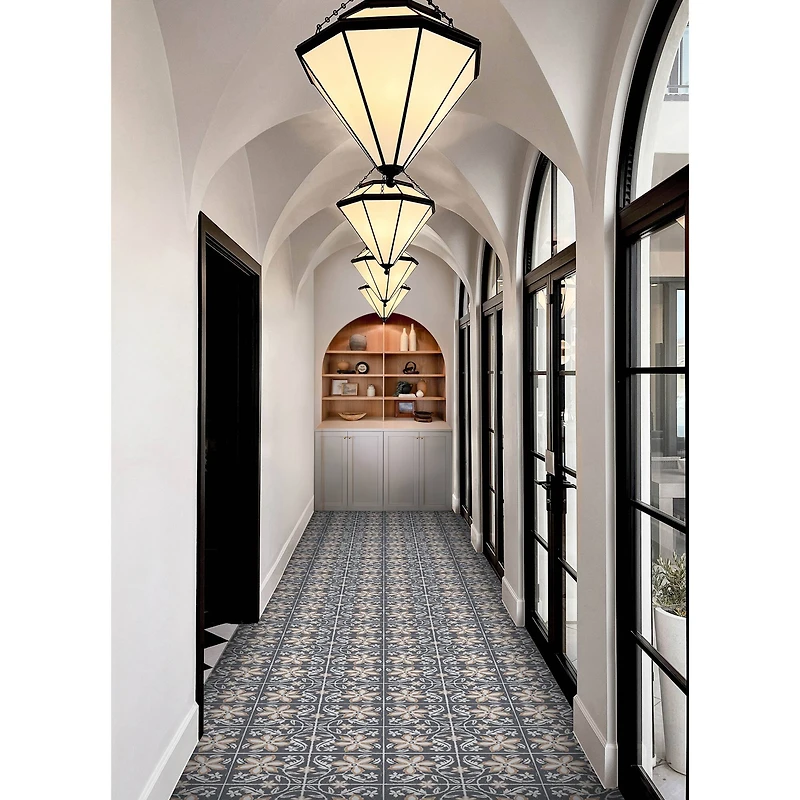 FloorPops Lillium Peel & Stick Floor Tiles