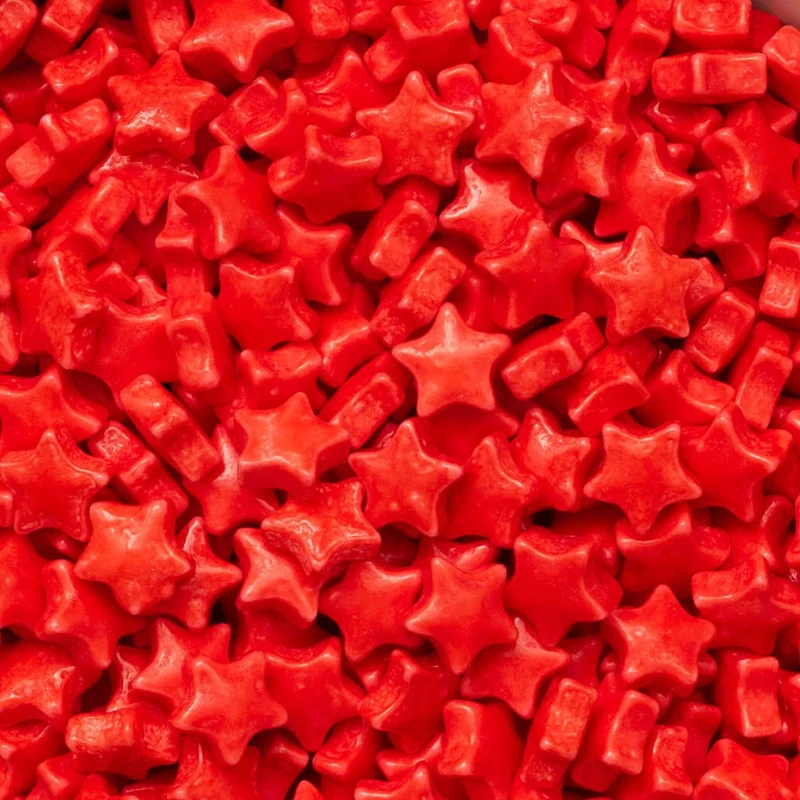 AC Food Crafting Star Bulk Polished Pressed Candy Sprinkles, 25lb.