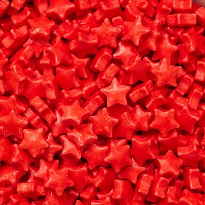 AC Food Crafting Star Bulk Polished Pressed Candy Sprinkles, 25lb.