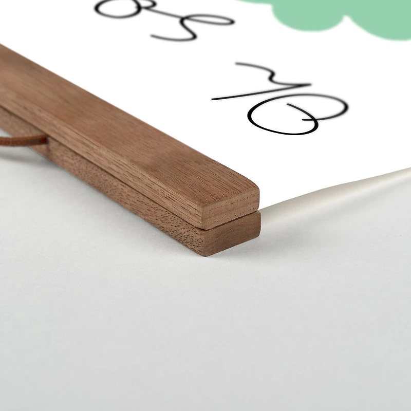 Shamrock Duplicate Hanging Canvas 16" x 16" Teak Hanging Canvas