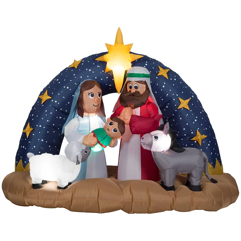 6.5ft. Airblown® Inflatable Starry Nativity Scene