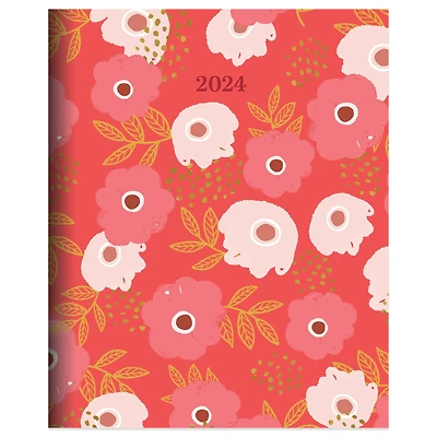 TF Publishing Medium 2024 Poppies Monthly Planner