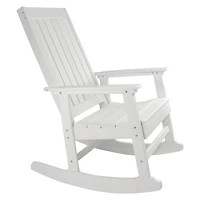 White All Weather Recycled Plastic Outdoor Rocking Chair
