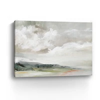 Abstract Earth and Clouds Canvas Giclee