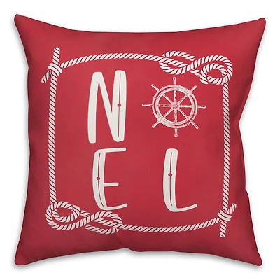 Nautical Noel Throw Pillow