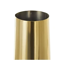 3ft. Gold Stainless Steel Metal Minimalistic Tall Floor Cone Vase