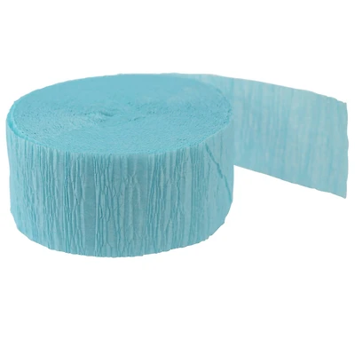 12 Pack: 81ft. Teal Crepe Streamer by Celebrate It™