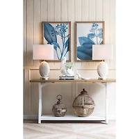 Hello Honey® 13.5" White Pelican Ceramic Planter