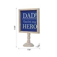 Glitzhome® 11.5" Father's Day Table Décor