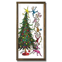 24" The Grinch Christmas Tree Framed Wood Plaque