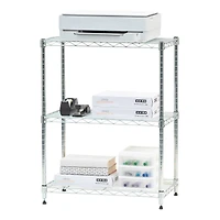 Iris® 30" Silver 3-Tier Wire Rack Shelf