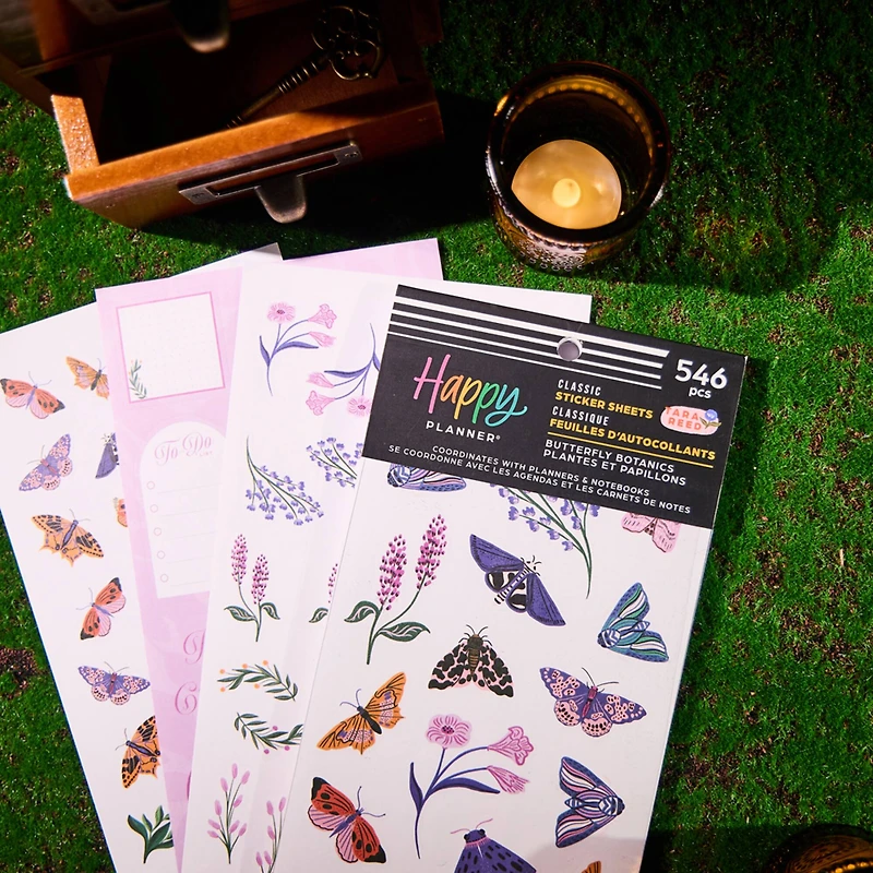 The Classic Happy Planner® Butterfly Botanics Sticker Book