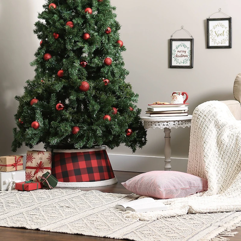 DII® Red & Black Buffalo Check Holiday Tree Collar