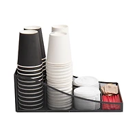 Mind Reader Black 7 Compartment Tea and Coffee Condiment Organizer