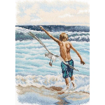 RTO Boy & The Sea Counted Cross Stitch Kit