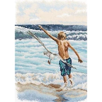 RTO Boy & The Sea Counted Cross Stitch Kit